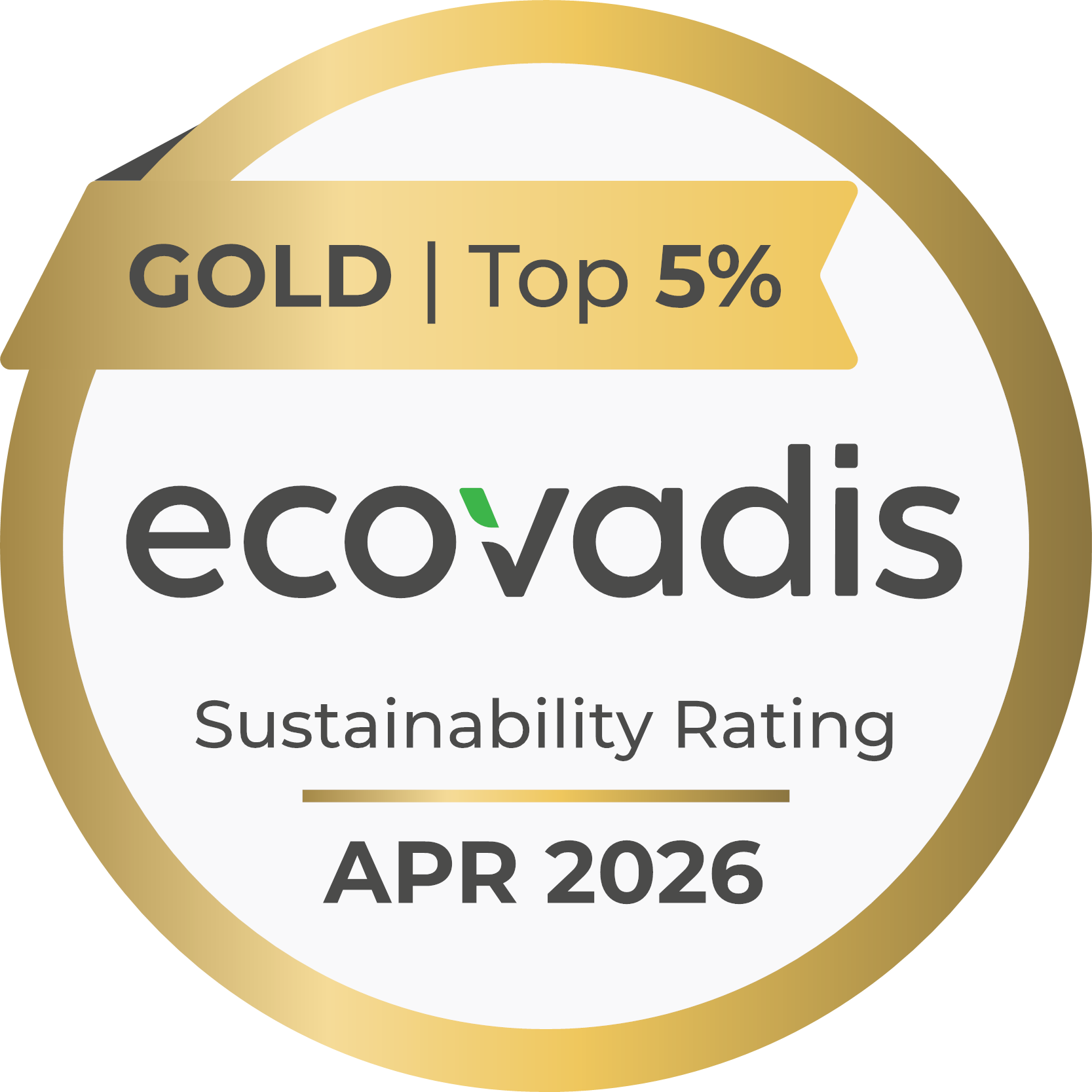 4月金牌ecovadis 4月金牌ecovadis